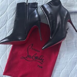 Christian Louboutin Black Ankle Boots